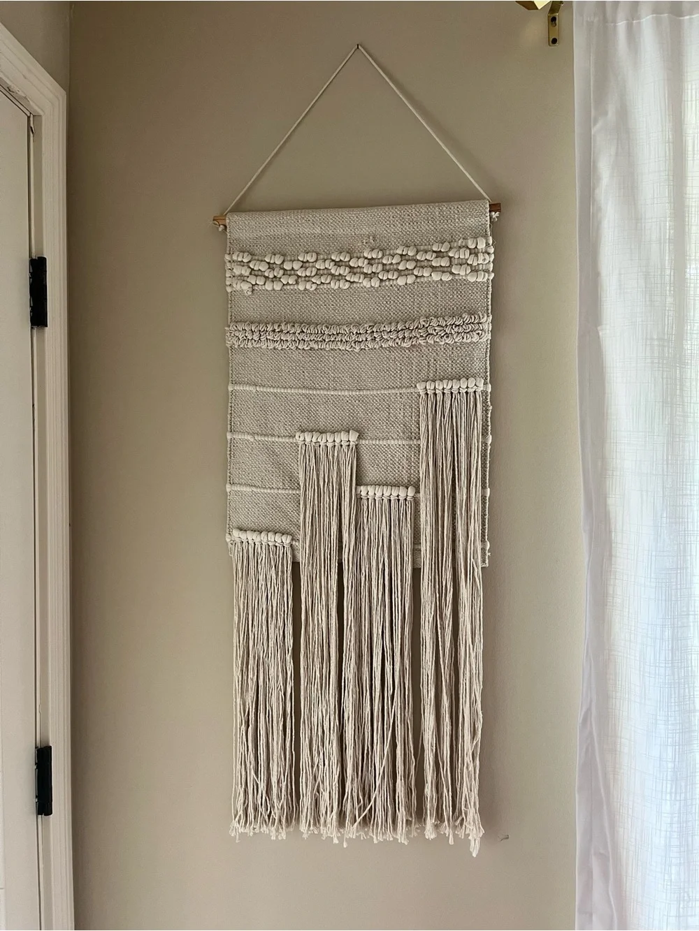 Cream Macramé Wall Hanging